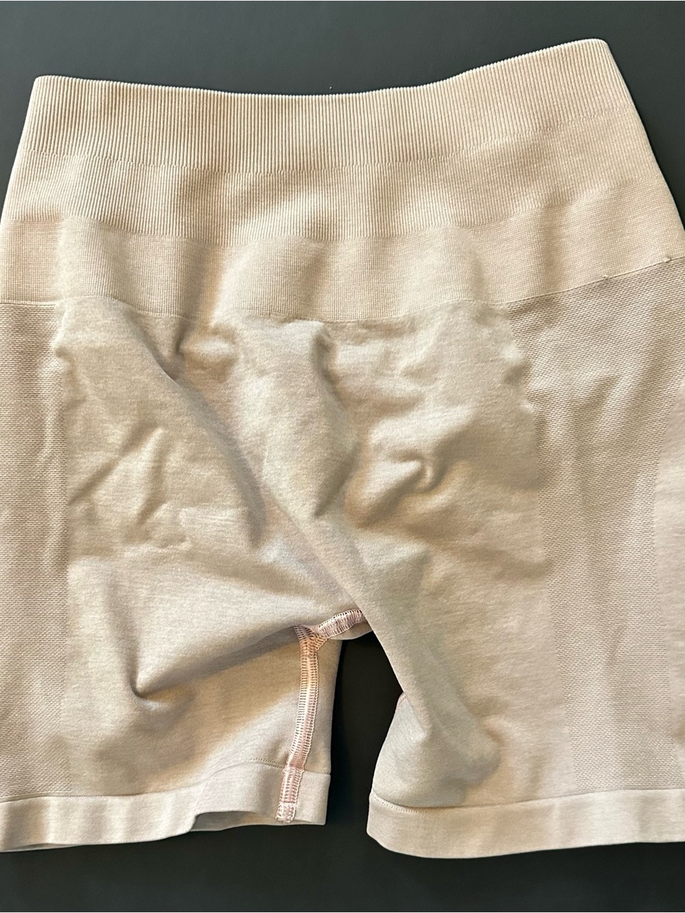 Alphalete Seamless High-Waist Shaping Shorts in Light Pink